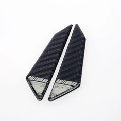 三菱バッジカーボンファイバー