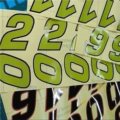 レーシングナンバーステッカー